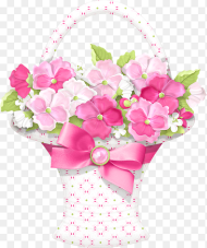Cliparts of Flower Basket Hd Png Download