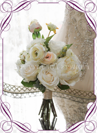 A Romantic Real Looking Silk Artificial Bridal Bouquet