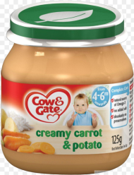 Cow Gate Creamed Carrot Potato Baby Food Jar