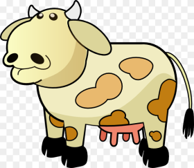 Free Vector Color Cow Clip Art Moving Picture