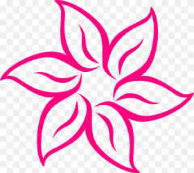 Pink Flower Svg Clip Arts Star Flower Clipart