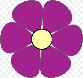 Purple Flower Clip Art at Clker Flower Daisy