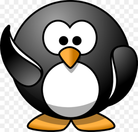 Penguin Waving Clipart Png HD