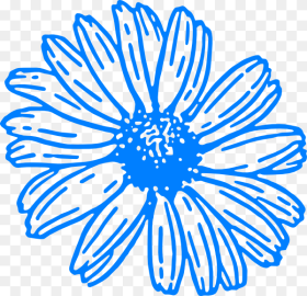 Blue Flower Svg Clip Arts Teal Flower Clip