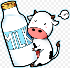Drawing Cow Milk Cow Milk Cartoon Png Transparent