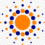 Blue and Orange Circle Clipart Png