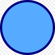 Blue Circle With Border Png