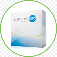 Everything Disc Packaging Inside White Circle With Everything