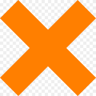Transparent Cross Cliparts Orange X Icon Png
