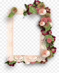 Decorative Flower Picture Frame Hd Png Download
