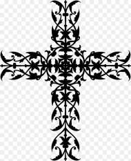 Visual Arts Flower Symmetry Floral Cross Tattoo Png