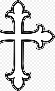 Cross Clipart Black and White Png Transparent