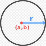 Circle With Center and Radius Marked Circle Hd