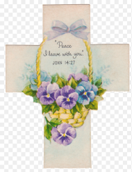 Vintage Cross Easter Cards Png HD