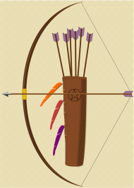 Ranged Weapon Larp Arrows Quiver Clipart Bow And