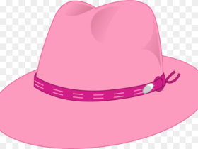 Cowboy Hat Clipart png, pink color Pioneer Fedora Png Hd