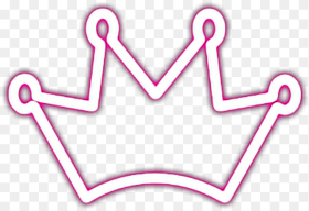 Crown Neon Princess Pink Freetoedit Transparent Crown