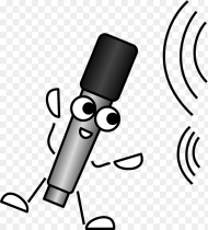 Microphone Sound Waves Listening Comic Funny Mike Clipart