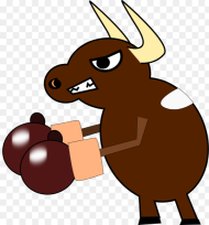 Cow With Boxing Gloves Hd Png Download