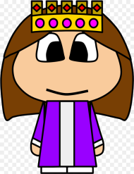 Queen Crown Big Eyes Cartoon Person Cartoon Crown