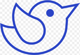 Outline of Twitter Logo Hd Png Download