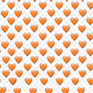 Orange Heart Hearts Orangehearts Orangeheart Emoji Iphone Orange