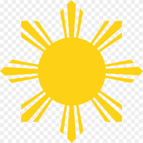 Sun Rays Yellow Philippine Flag Sun Face Hd