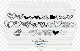 Heart Doodle Font Hd Png Download