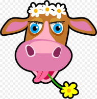Daisy the Cow Cartoon Clipart Cow Face Hd