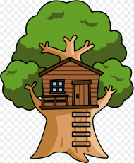 Small Trees Png Clip Art Tree House Transparent