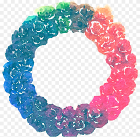 Free Rainbow Wreath Png Circle Watercolor Png Free