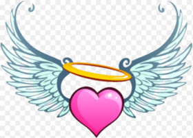 Angel Hearts Wings Heart Heart With Angel Wings