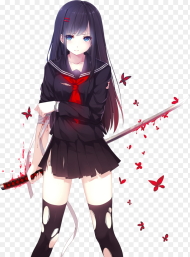 Transparent Anime Girl Hair Png Cute but Deadly