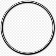 Simple Silver Frame Circle Png