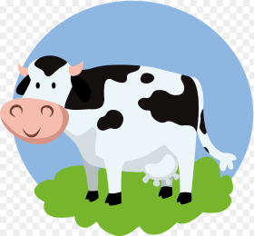 Cartoon Dairy Cow Bovine Clip Family Dairy Pasture