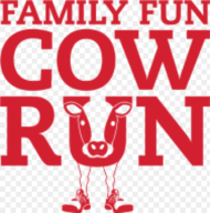 Family Fun Cow Run Graphic Design Hd Png