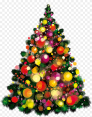 Christmas Tree Vector Hd Png Download 