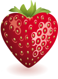 strawberry heart png