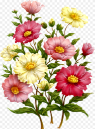 Pink Flower Vine Png  Decoupage Flower Png