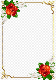 Flower Page Border Png Transparent Png