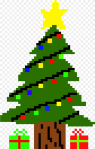Christmas Tree Pixel Art Png Transparent Png