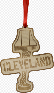 Cleveland Lamp Wood Ornament Tag Cross Png HD