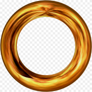 Ring Round Golden Pattern Circle Yellow Movement Golden