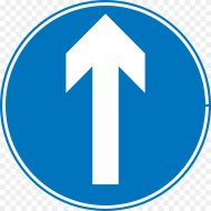 Up Arrow Clipart Ahead Only Road Sign Hd