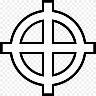 Cross With a Circle Around Png HD