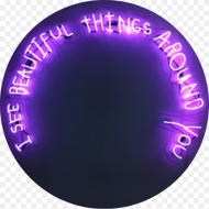Aesthetic Neon Lights Words Png