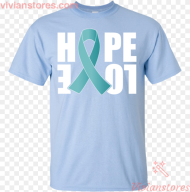Ovarian Cancer Awareness Ribbon Hope T Shirt Vivianstores