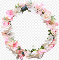 Flower Flowers Flowercrown Pink Cute Aesthetic  Circle
