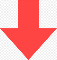 Transparent Downvote Png Red Arrow Down Png