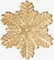 Part of the Collection Special Shapes Gold Snowflake